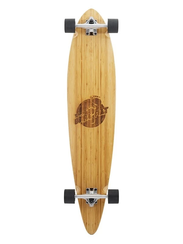 Two Bare Feet "The Chuck" 44in Bamboo Series Longboard Skateboard Complete (Black Wheels) 2 Two Bare Feet "The Chuck" 44in Bamboo Series Longboard Skateboard Complete (Black Wheels)