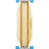 Two Bare Feet "The Bradley" 36in Bamboo Series Longboard Skateboard Complete (Blue Wheels)