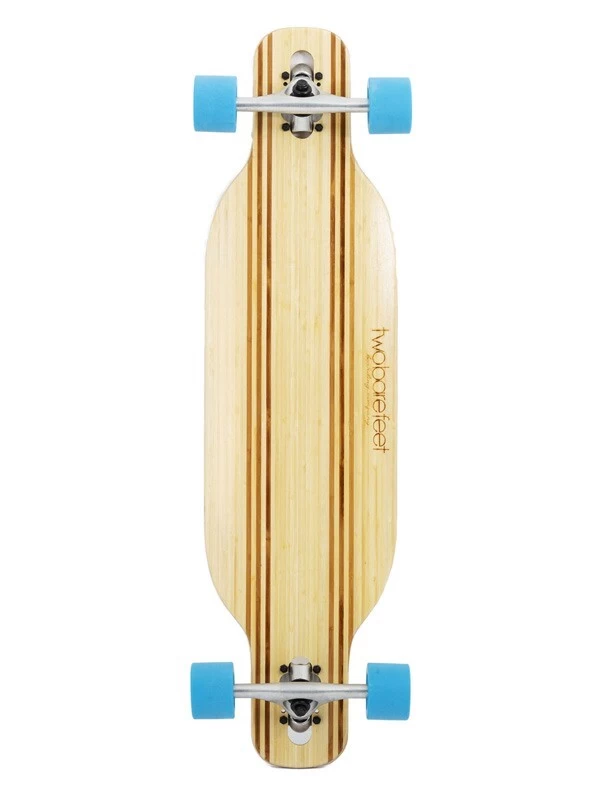 Two Bare Feet "The Bradley" 36in Bamboo Series Longboard Skateboard Complete (Blue Wheels) 3 Two Bare Feet "The Bradley" 36in Bamboo Series Longboard Skateboard Complete (Blue Wheels)