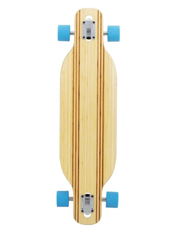 Two Bare Feet "The Bradley" 36in Bamboo Series Longboard Skateboard Complete (Blue Wheels) 4 Two Bare Feet "The Bradley" 36in Bamboo Series Longboard Skateboard Complete (Blue Wheels) - Image 2