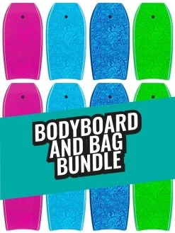 Two Bare Feet Classic Pattern Single Bodyboard And Bag Bundle (Choice Of 33", 37", 41", 42", 44")