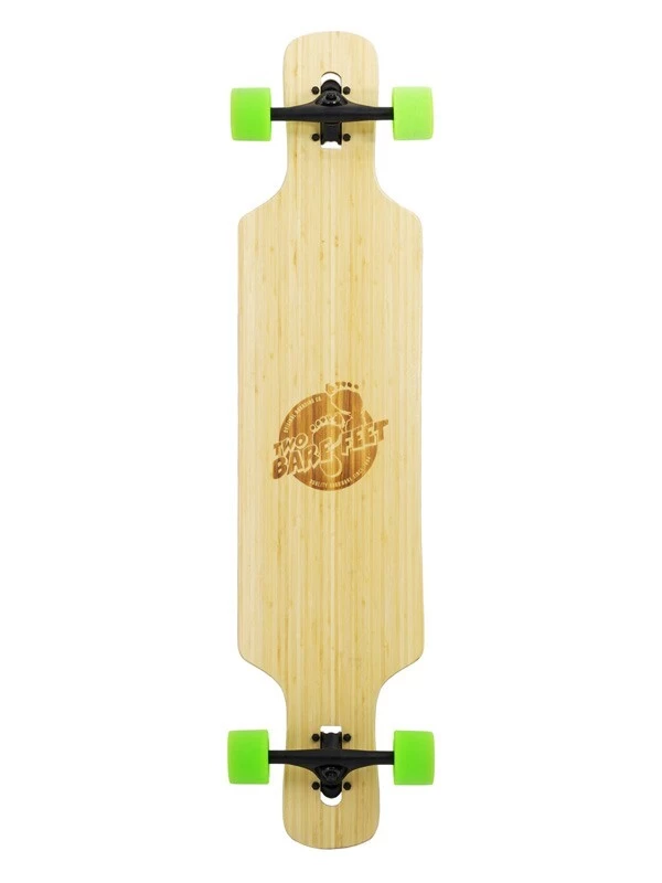 Two Bare Feet "The Parker" 42.5in Bamboo Series Longboard Skateboard Complete (Green Wheels) 3 Two Bare Feet "The Parker" 42.5in Bamboo Series Longboard Skateboard Complete (Green Wheels)