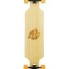 Two Bare Feet "The Parker" 42.5in Bamboo Series Longboard Skateboard Complete (Orange Wheels)
