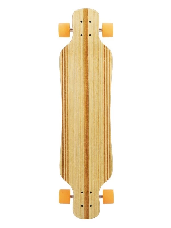 Two Bare Feet "The Larry" 39in Bamboo Series Longboard Skateboard Complete (Orange Wheels) 4 Two Bare Feet "The Larry" 39in Bamboo Series Longboard Skateboard Complete (Orange Wheels) - Image 2