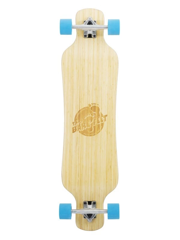 Two Bare Feet "The Larry" 39in Bamboo Series Longboard Skateboard Complete (Blue Wheels) 3 Two Bare Feet "The Larry" 39in Bamboo Series Longboard Skateboard Complete (Blue Wheels)