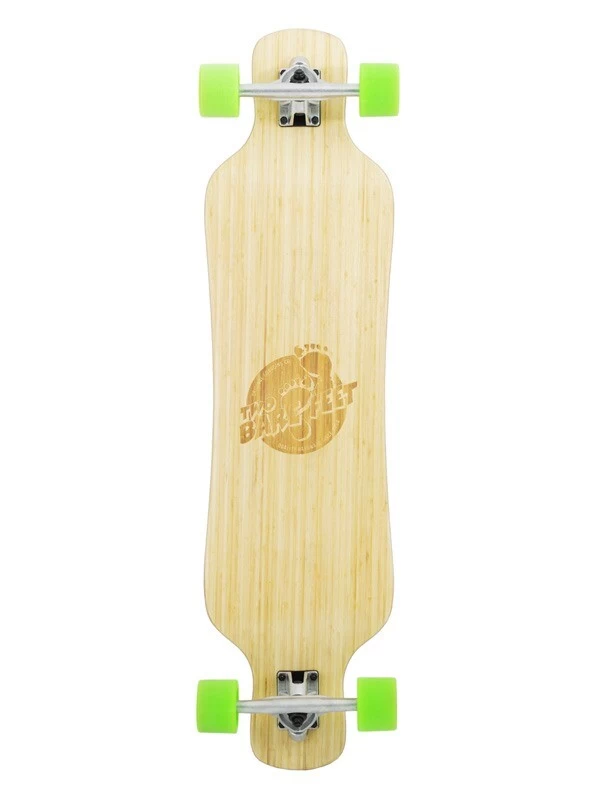 Two Bare Feet "The Larry" 39in Bamboo Series Longboard Skateboard Complete (Green Wheels) 3 Two Bare Feet "The Larry" 39in Bamboo Series Longboard Skateboard Complete (Green Wheels)