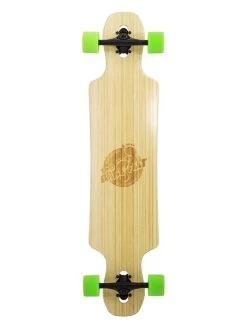 Two Bare Feet "The Hunter" 40in Bamboo Series Longboard Skateboard Complete (Green Wheels)