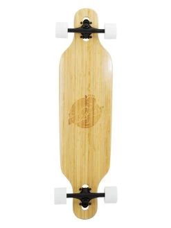 Two Bare Feet "The Austin" 36in Bamboo Series Longboard Skateboard Complete (White Wheels)