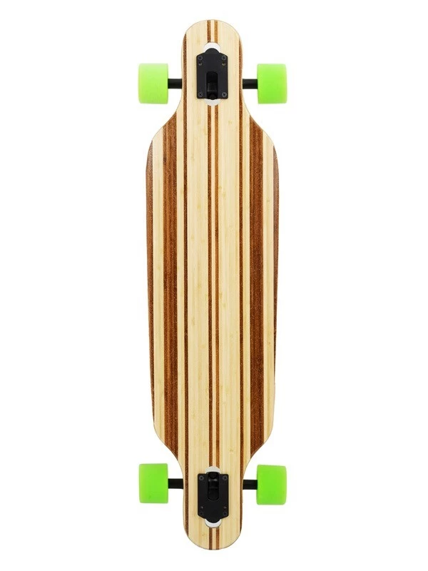 Two Bare Feet "The Austin" 36in Bamboo Series Longboard Skateboard Complete (Green Wheels) 4 Two Bare Feet "The Austin" 36in Bamboo Series Longboard Skateboard Complete (Green Wheels) - Image 2