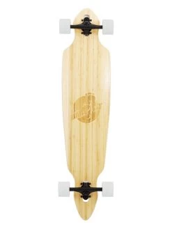 Two Bare Feet "The Duke" 41in Bamboo Series Longboard Skateboard Complete (White Wheels)