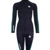 Two Bare Feet Womens Silicone Print Series 2.5mm Wetsuit Jacket & Shorts Set (Black/Mint) 2 Two Bare Feet Womens Silicone Print Series 2.5mm Wetsuit Jacket & Shorts Set (Black/Mint) -Surfline Shop 1 31
