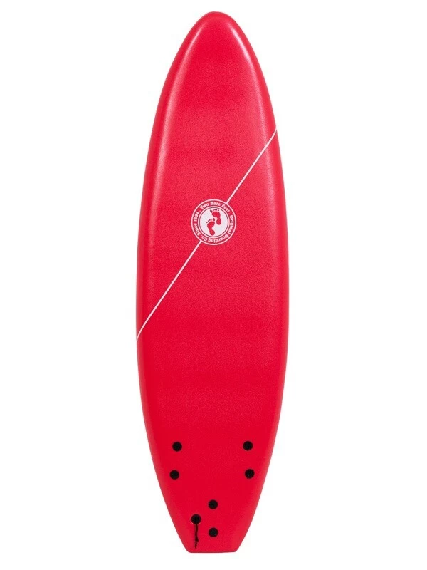 6ft Foamy Surfboard (Red) 4 6ft Foamy Surfboard (Red) - Image 2