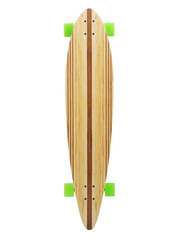 Two Bare Feet "The Chuck" 44in Bamboo Series Longboard Skateboard Complete (Green Wheels) 4 Two Bare Feet "The Chuck" 44in Bamboo Series Longboard Skateboard Complete (Green Wheels) - Image 2