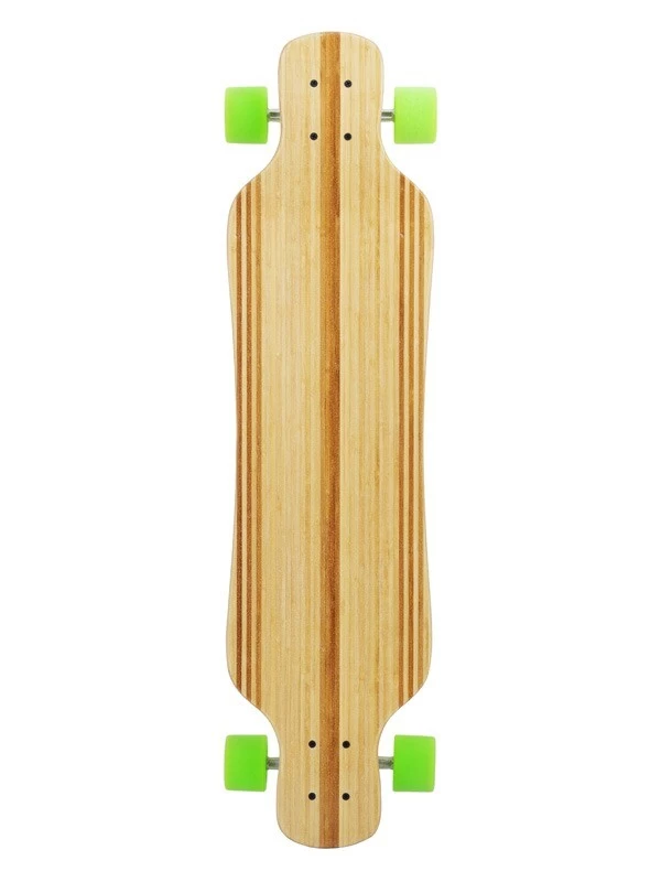 Two Bare Feet "The Larry" 39in Bamboo Series Longboard Skateboard Complete (Green Wheels) 4 Two Bare Feet "The Larry" 39in Bamboo Series Longboard Skateboard Complete (Green Wheels) - Image 2
