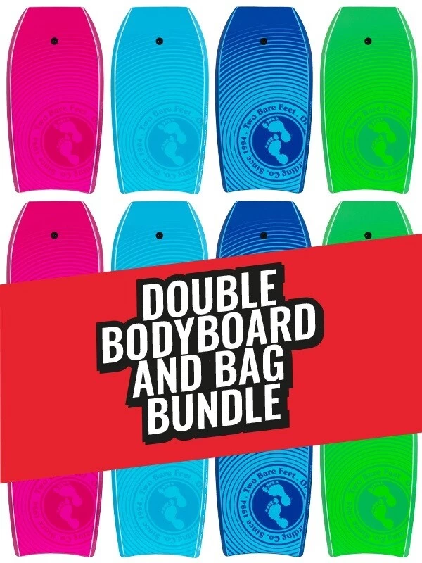 Two Bare Feet Lagoon Double Bodyboard And Bag Bundle (Choice Of 33", 37", 41", 42", 44") 3 Two Bare Feet Lagoon Double Bodyboard And Bag Bundle (Choice Of 33", 37", 41", 42", 44")