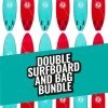 Two Bare Feet Foamy Surfboard & Boardbag Double Package (6ft, 7ft, 8ft) 2 Two Bare Feet Foamy Surfboard & Boardbag Double Package (6ft, 7ft, 8ft) -Surfline Shop 2 double surfboard and bag bundle