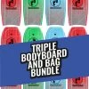Two Bare Feet Space Triple Bodyboard And Bag Bundle (Choice Of 33", 37", 41", 42", 44") 1 Two Bare Feet Space Triple Bodyboard And Bag Bundle (Choice Of 33", 37", 41", 42", 44") -Surfline Shop 3 triple bodyboard and bag bundle 2 1