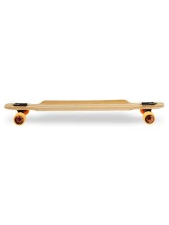 Two Bare Feet "The Hunter" 40in Bamboo Series Longboard Skateboard Complete (Orange Wheels) -Surfline Shop 3 006 hunter side