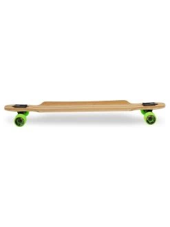 Two Bare Feet "The Hunter" 40in Bamboo Series Longboard Skateboard Complete (Green Wheels) -Surfline Shop 3 006 hunter side 3