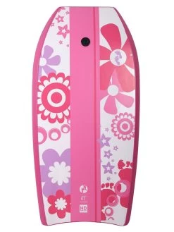 41" Flowers Bodyboard (Raspberry)