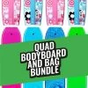 Two Bare Feet Flowers Quad Bodyboard And Bag Bundle (Choice Of 33", 37", 41") 2 Two Bare Feet Flowers Quad Bodyboard And Bag Bundle (Choice Of 33", 37", 41") -Surfline Shop 4 f cp l triple bundle