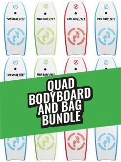 Two Bare Feet Future Quad Bodyboard And Bag Bundle (Choice Of 37" & 42")