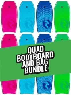 Two Bare Feet Lagoon Quad Bodyboard And Bag Bundle (Choice Of 33", 37", 41", 42", 44")