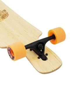 Two Bare Feet "The Parker" 42.5in Bamboo Series Longboard Skateboard Complete (Orange Wheels) -Surfline Shop 6 002 parker trucks 3