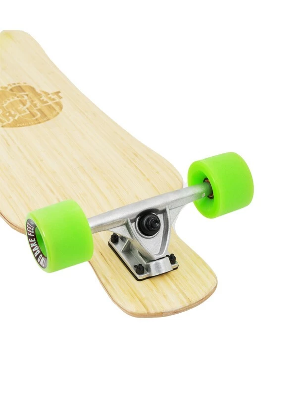 Two Bare Feet "The Larry" 39in Bamboo Series Longboard Skateboard Complete (Green Wheels) 8 Two Bare Feet "The Larry" 39in Bamboo Series Longboard Skateboard Complete (Green Wheels) - Image 6