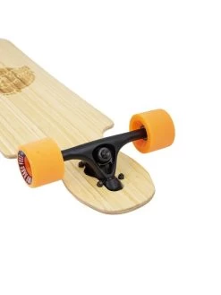 Two Bare Feet "The Hunter" 40in Bamboo Series Longboard Skateboard Complete (Orange Wheels) -Surfline Shop 6 006 hunter trucks