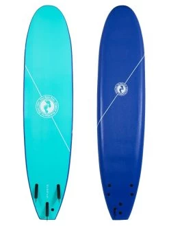 Two Bare Feet Foamy Surfboard & Boardbag Double Package (6ft, 7ft, 8ft) 17 Two Bare Feet Foamy Surfboard & Boardbag Double Package (6ft, 7ft, 8ft) -Surfline Shop 8ft blue 2