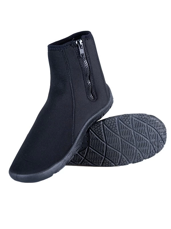 Neoprene Zipped Adults Wetsuit Boots (Black) 4 Neoprene Zipped Adults Wetsuit Boots (Black) - Image 2