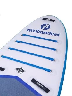 Two Bare Feet Sport Air (Allround XL) 10'10" X 33" X 6" Inflatable SUP Starter Pack (Blue) -Surfline Shop angle 1 blue 4