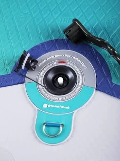 Two Bare Feet Sport Air (Allround) 10'6" X 33" X 4.75" Inflatable SUP Deluxe Carbon Hybrid Pack (Teal) 18 Two Bare Feet Sport Air (Allround) 10'6" X 33" X 4.75" Inflatable SUP Deluxe Carbon Hybrid Pack (Teal) -Surfline Shop angle 5 teal 2