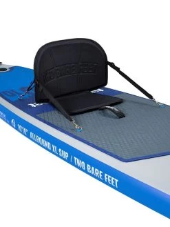 Two Bare Feet Sport Air (Allround XL) 10'10" X 33" X 6" Inflatable SUP Deluxe Fibreglass Hybrid Pack (Blue) -Surfline Shop angle 9.1 blue