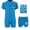 Deluxe Baby Swim Kit - Classic Wetsuit + Nappy Shorts + Towel (Aqua) -Surfline Shop aqua3