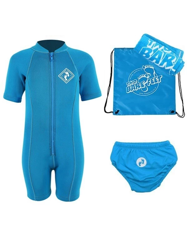 Premier Baby Swim Kit - Aquatica Wetsuit + Swim Nappy + Towel + Bag (Aqua) 3 Premier Baby Swim Kit - Aquatica Wetsuit + Swim Nappy + Towel + Bag (Aqua)