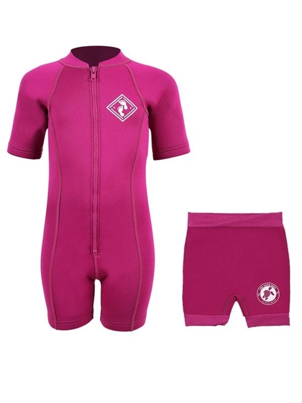 Essentials Baby Swim Kit - Aquatica Wetsuit + Nappy Shorts (Raspberry) 3 Essentials Baby Swim Kit - Aquatica Wetsuit + Nappy Shorts (Raspberry)
