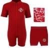 Deluxe Baby Swim Kit - Aquatica Wetsuit + Nappy Shorts + Towel (Red) -Surfline Shop aquatica red6