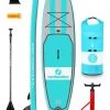 Two Bare Feet Archer (Allround XL) 10'10" X 33" X 6" Inflatable SUP Starter Pack (Teal) -Surfline Shop archer 10 10 teal starter pack aqua drybag