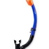 Two Bare Feet DiveSport Dry Top Silicone Snorkel (Blue/Black) -Surfline Shop b 1 1