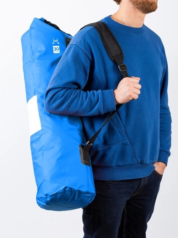 Two Bare Feet 30 Litre Waterproof Dry Bag / Inflatable Bodyboard Carry Bag (Blue) 6 Two Bare Feet 30 Litre Waterproof Dry Bag / Inflatable Bodyboard Carry Bag (Blue) - Image 4