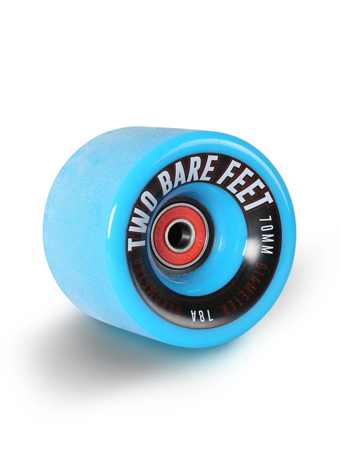 Sessions 78A Longboard Skateboard Wheels (70mm Blue) With Two Bare Feet Pro Series 7 Bearings 4 Sessions 78A Longboard Skateboard Wheels (70mm Blue) With Two Bare Feet Pro Series 7 Bearings - Image 2