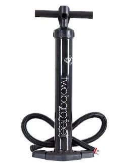 Two Bare Feet Bravo 4 High Pressure High Capacity 27.5psi Inflate/Deflate Dual Action Hand Pump (Black)
