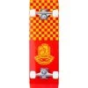 TBF Boarding Co Complete Double Kick Skateboard Checkmate (Red / Gold) 2 TBF Boarding Co Complete Double Kick Skateboard Checkmate (Red / Gold) -Surfline Shop checkmate red yellow 1