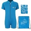 Essentials Baby Swim Kit - Classic Wetsuit + Towel + Bag (Aqua) 1 Essentials Baby Swim Kit - Classic Wetsuit + Towel + Bag (Aqua) -Surfline Shop classic baby aqua and bag and towel 2 2