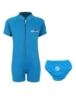 Essentials Baby Swim Kit - Classic Wetsuit + Swim Nappy (Aqua)