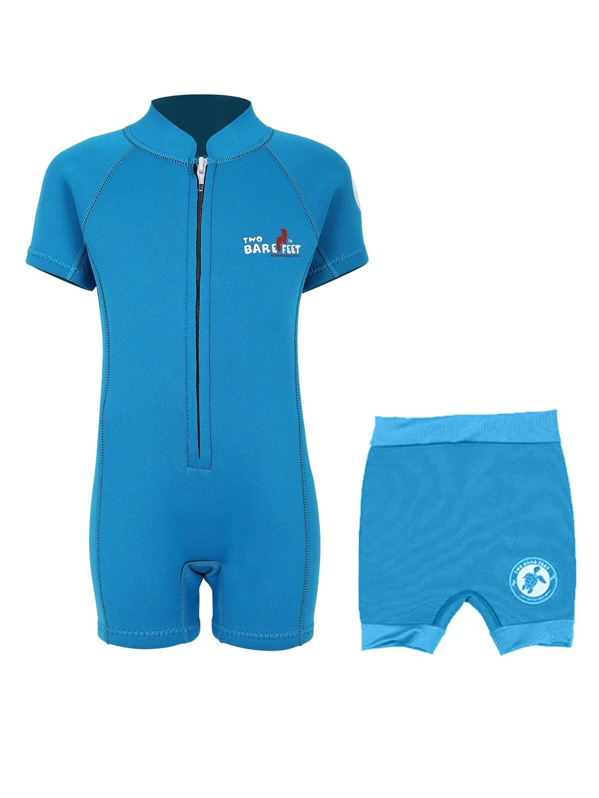 Essentials Baby Swim Kit - Classic Wetsuit + Nappy Shorts (Aqua) 3 Essentials Baby Swim Kit - Classic Wetsuit + Nappy Shorts (Aqua)