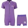 Essentials Baby Swim Kit - Classic Wetsuit + Nappy Shorts (Lilac) 1 Essentials Baby Swim Kit - Classic Wetsuit + Nappy Shorts (Lilac) -Surfline Shop classic baby lilac and nappy shorts front
