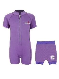 Essentials Baby Swim Kit - Classic Wetsuit + Nappy Shorts (Lilac)